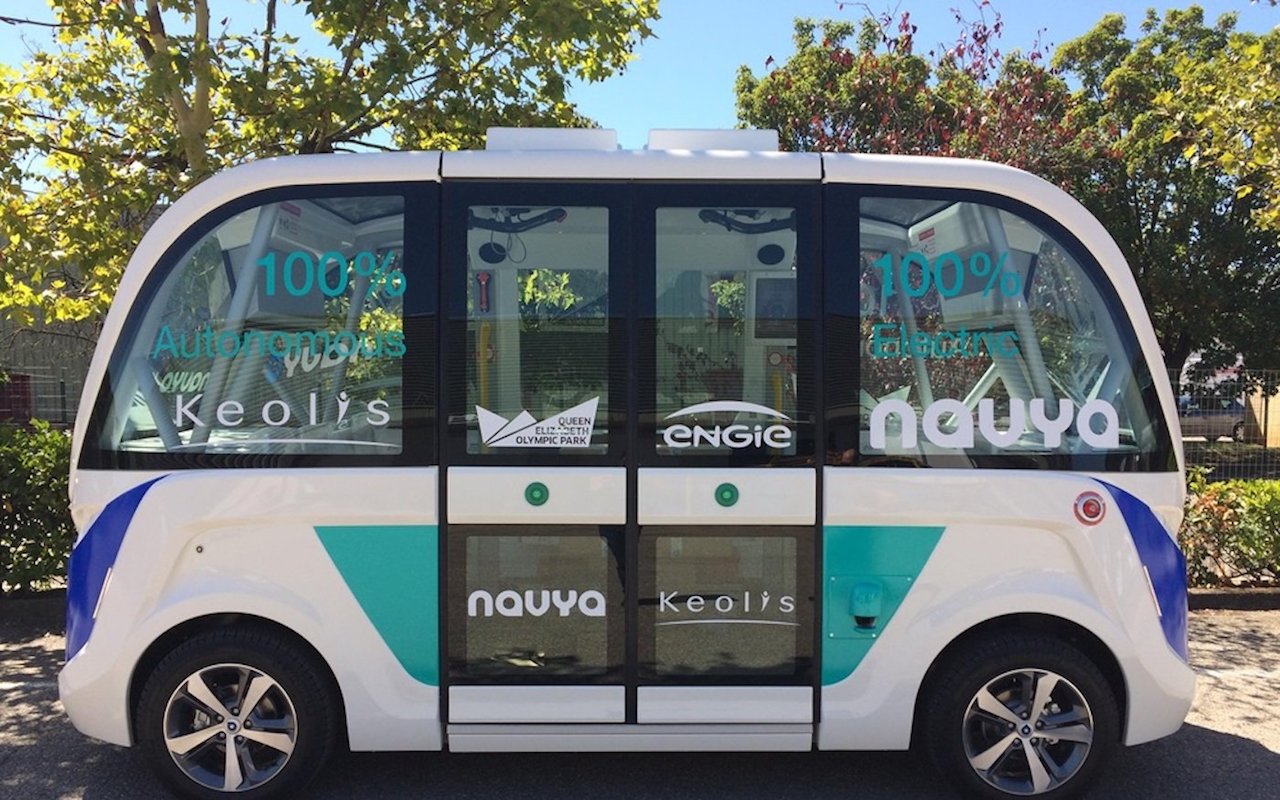 autonomous shuttle bus